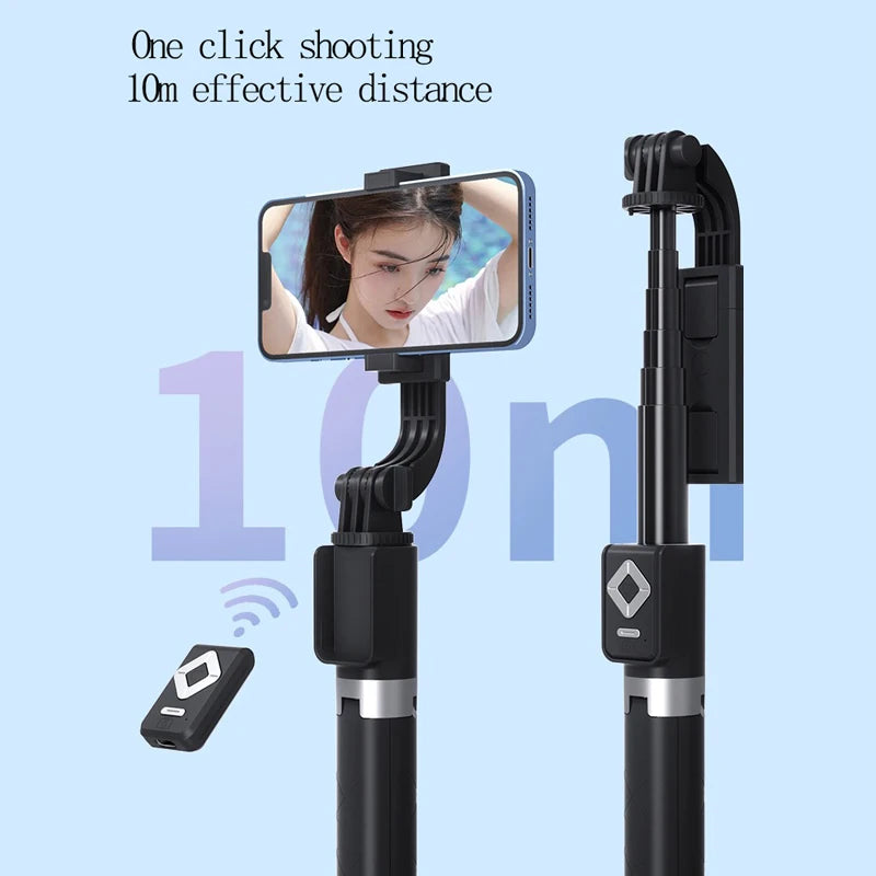 1.7m Extendable live Tripod Selfie Stick Support LED Ring Dual Light Mirror Stand 4 in 1 Phone Mount for iPhone 15 14 11 Android